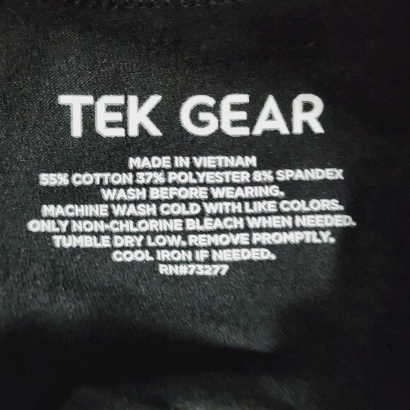Tek Gear Essential Gear Black Mid Rise Wicking Drawcord Waist Workout Short Sz S - Picture 8 of 16